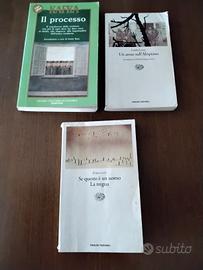 LIBRI KAFKA, PRIMO LEVI E EMILIO LUSSU