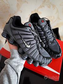scarpe Nike shox tl grigio scuro nuove