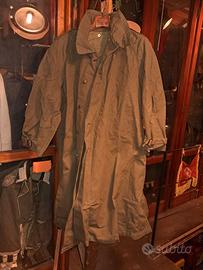Impermeabile  militare in cotone pesante anni 50