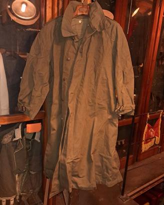 Impermeabile  militare in cotone pesante anni 50
