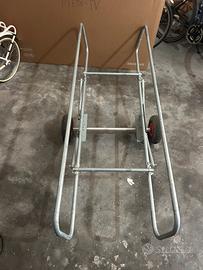 Carrello per trasporto kayak canoe funyak surf