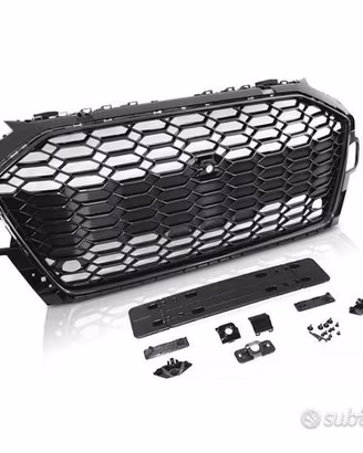 Griglia Audi A4 B9 2020- RS4 Style Nera Lucida