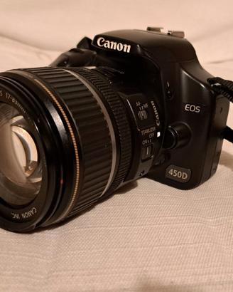Canon Eos 450D con obiettivo 17-85 mm