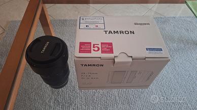obbietivo tamron 28 75 f/2.8  di rxd  per sony.