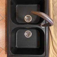 Lavello 2 vasche cristallite