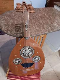 Oud Arabo (Liuto) in legno intarsiato - Strumento 