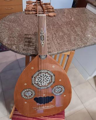 Oud Arabo (Liuto) in legno intarsiato - Strumento 