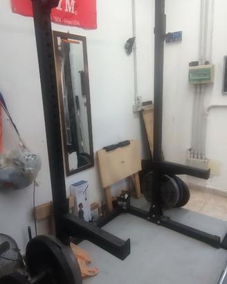 Squat Rack Pro Kingsgym Rexgym + jammer arms + dip