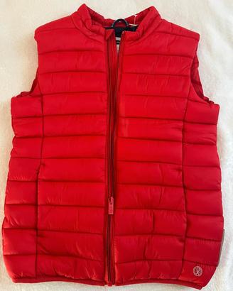 Piumino smanicato Okaidi rosso