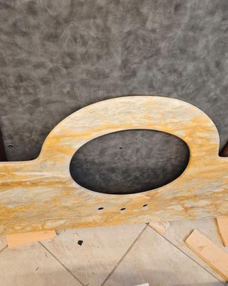 Top bagno in marmo