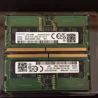 RAM Samsung 16 GB (2x8 GB) SO-DIMM DDR5 4800B.