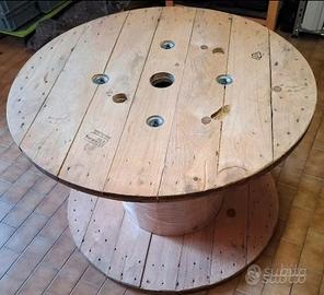 bobina trasformabile in tavolo da giardino