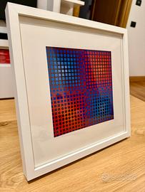 Quadro 1975 Victor Vasarely  serigrafia optical