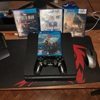ps4 con cavi4 giochi e controller  