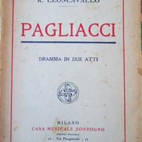 Libretto d'opera: Pagliacci (Leoncavallo) - 1928