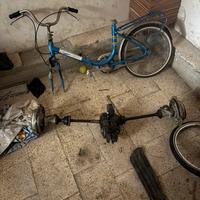 Blocco motore ape 50 con assale posteriore