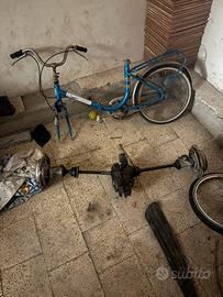 Blocco motore ape 50 con assale posteriore