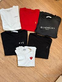 Set 6 t shirt di marca