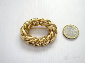 Spilla YSL Yves Saint Laurent Vintage 5,5x4,5cm