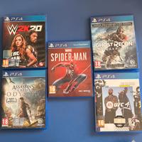giochi ps4( vendibili anche singolarmente)