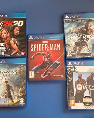 giochi ps4( vendibili anche singolarmente)