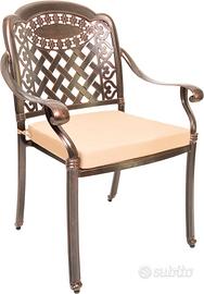 Sedia giardino alluminio pressofuso modello Madrid