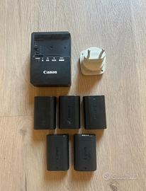 Batterie + caricabatterie canon