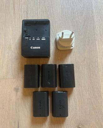 Batterie + caricabatterie canon