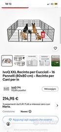 Recinto per cuccioli