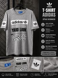 Adidas Originals T-Shirt Uomo Grigia Taglia L