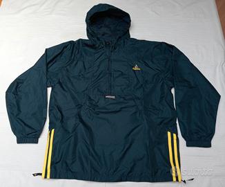 Adidas Anorak 1/4 zip Blu Petrolio Tg.L (50-52) 