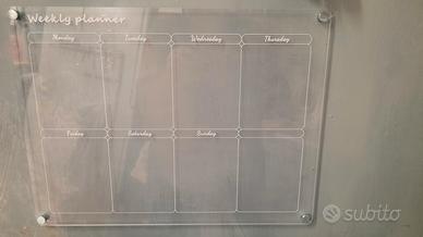 Lavagna Calendario settimanale magnetico per frigo