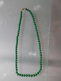 collana vintage verde 
