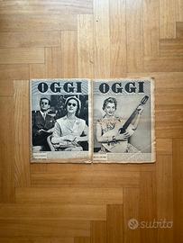 Coppia riviste “Oggi” del 1953