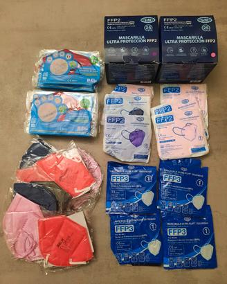Lotto mascherine chirurgiche, FFP2, FFP3
