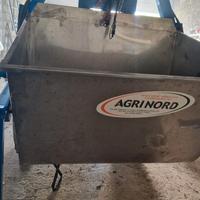 Vasca benna ribaltabile acciaio inox per trattore