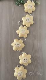 Pendente floreale per tende cameretta bimba/bimbo