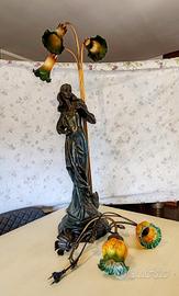 Lampada liberty con applique