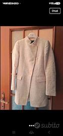 Soprabito Zara panna elegante taglia S foderato