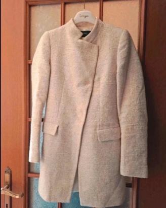 Soprabito Zara panna elegante taglia S foderato
