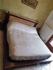 Letto matrimoniale Etnico + Cassettiera e comodini