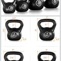Pesi Yaheetech Kettlebell 2+4+6+8 Kg
