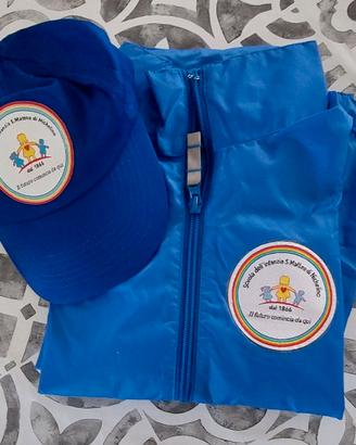 K-way e cappellino scuola infanzia