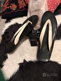 Infradito Emporio Armani Nere e Bianche