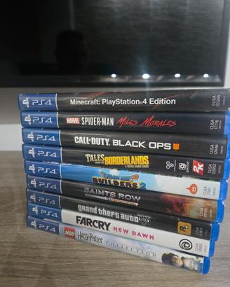 Giochi PS4 SpiderMan Call of duty GTA V Minecraft 