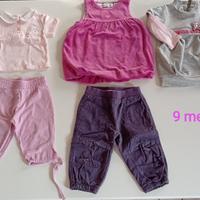 Vestiti bambina 6/9, 9 e 9/12