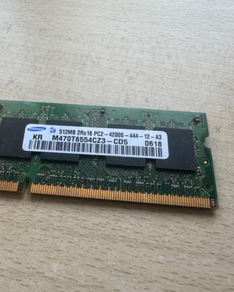 RAM 512MB DDR2 SODIMM PC2-4200S 533MHz