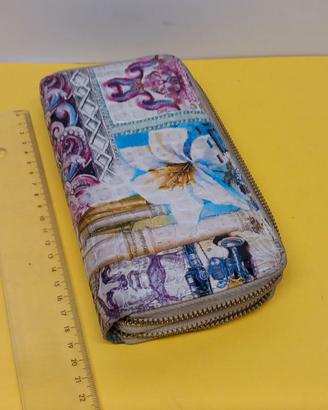 Mini pochette, borsellino floreale piatto, portafo
