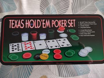 Set Cofanetto Poker Texas Hold’em Poker Set