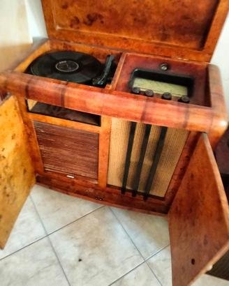 mobile radio giradischi radica anni 50